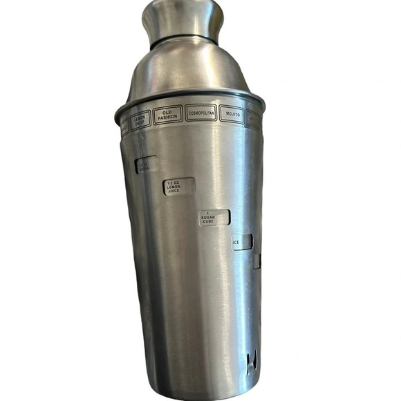 OGGI Dial A Drink Cocktail Shaker - Stainless Steel, 15 Recipes - Picture 7 of 7